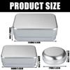 Aluminum Soap Box Travel Soap Dish with Drainages Layer, Waterproof and Rustproof Metal Soap Holder for Home Travel Use