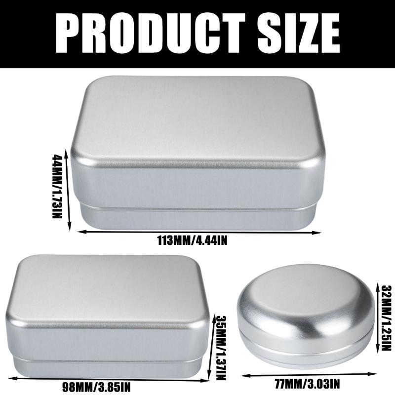 Aluminum Soap Box Travel Soap Dish with Drainages Layer, Waterproof and Rustproof Metal Soap Holder for Home Travel Use