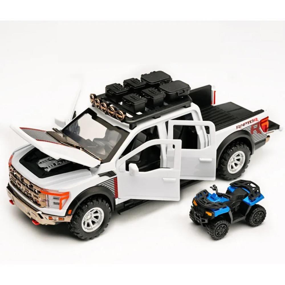 1/24 Ford F150 SVT RAPTOR Modified Version Alloy Model Car Toy Diecasts Metal Casting Sound and Light Car Toys For Children Vehicle