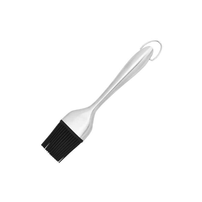 Stainless Steel BBQ & Baking Silicone Brush - High Temp Resistant, Non-Shedding Pastry Brush