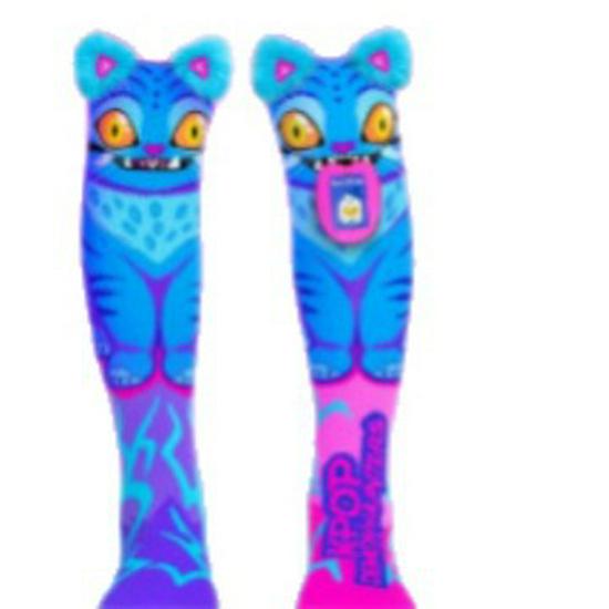 3D Cartoon Girl Knee-High Socks - Free Size for Kids
