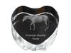 American Quarter Horse – A Photo of a Horse In Crystal, a Crystal Heart |