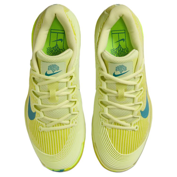 NikeCourt Air Zoom Vapor 12 Premium HC High Voltage Women Sneakers Yellow Luminous-Green White HF7834-300