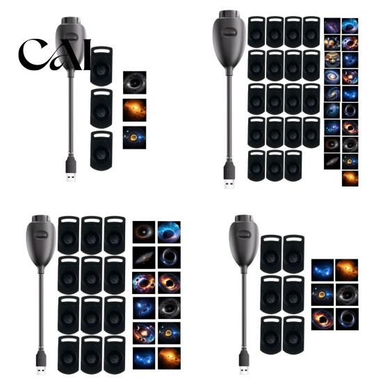 Interior Car Decoration Accessories USB Starry Sky Projection Lamp, Manual Focus Projector Light, Night Light for Vehicle Ambient Room, Romantic