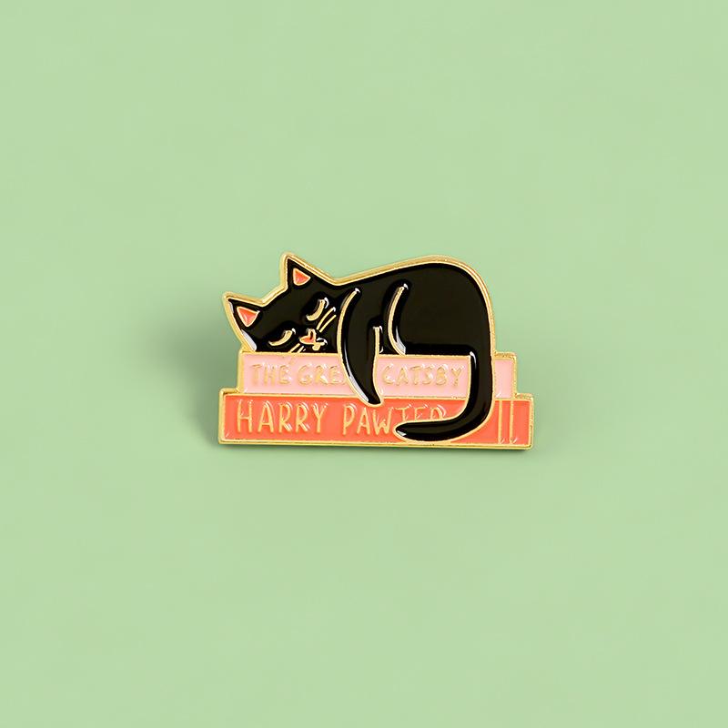 Cute Cat Panda Brooch For Girls Women Beautiful Rose Daisy Badge Fashion Backpack Enamel Pins Jewelry Valentine'S Day Gifts