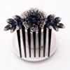 Women Fashion Flower Hairpins Hairclips Hair Fork Hair Combs Clip Diamond Flower Hair Comb