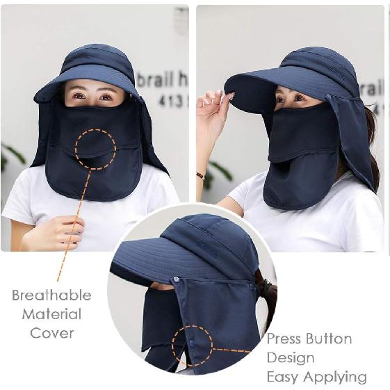 Wide Brim Sun Hat – Multifunctional UPF 50 Protection Bucket Fishing Hat Cap