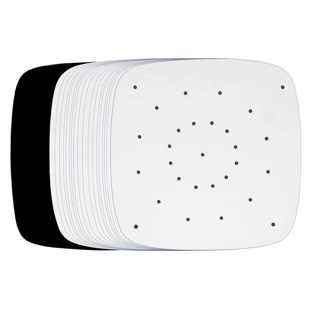 100 ks Nepřilnavé papírové vložky do horkovzdušné fritézy z přírodního dřeva Příslušenství pro horkovzdušnou fritézu Pečení Vaření Podložka na jídlo