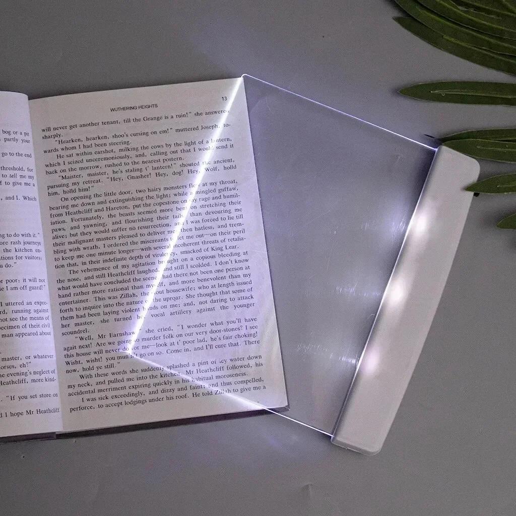 1pc LED Flat Panel Night Vision Reading Light, Eye Protection Reading Light Student Night Reading Light