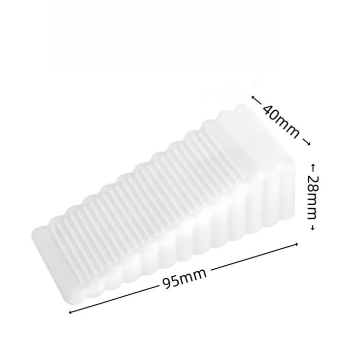 Silicone Wedge Door Stopper with Non-slip Surface - Available In Pink, Blue, Green, Brown, and Black