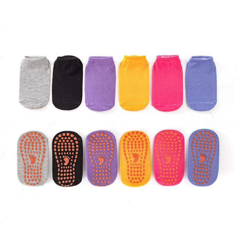 Men and Women Spring and Autumn Silicone Glue Non Slip Trampoline Sports Floor Socks