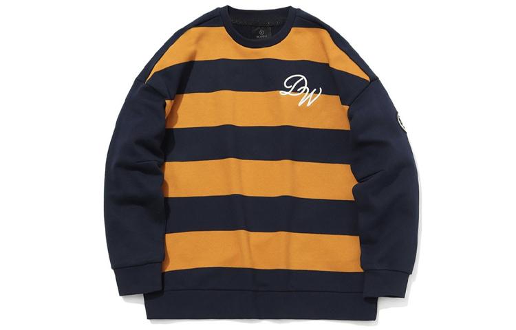 Li Ning Sweatshirts Men s Blue, Brown, Multicolor Crew Neck Moderate Regular AWDQ685-1 XL