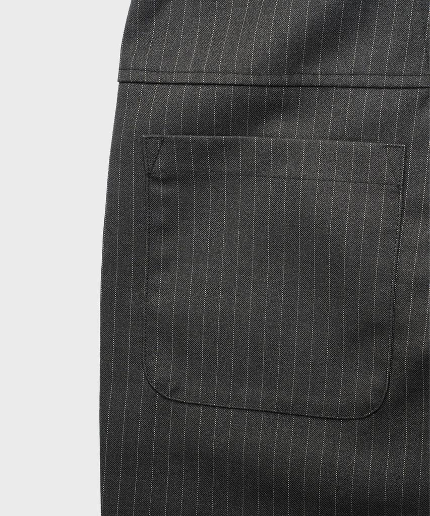SAINTPAIN Sp Twist Stripe Wide Slacks Black