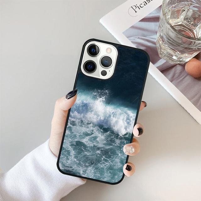The waves Ocean water Coque Shell For iPhone 17 Air 15 16 14 13 12 Pro Max 11 Pro Max Plus Phone Case Cover