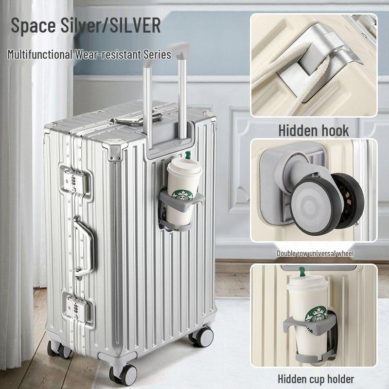 20-inch Multifunctional Suitcase with Universal Wheels, Large Capacity, Combination Lock – Unisex Student Trolley Carry-On