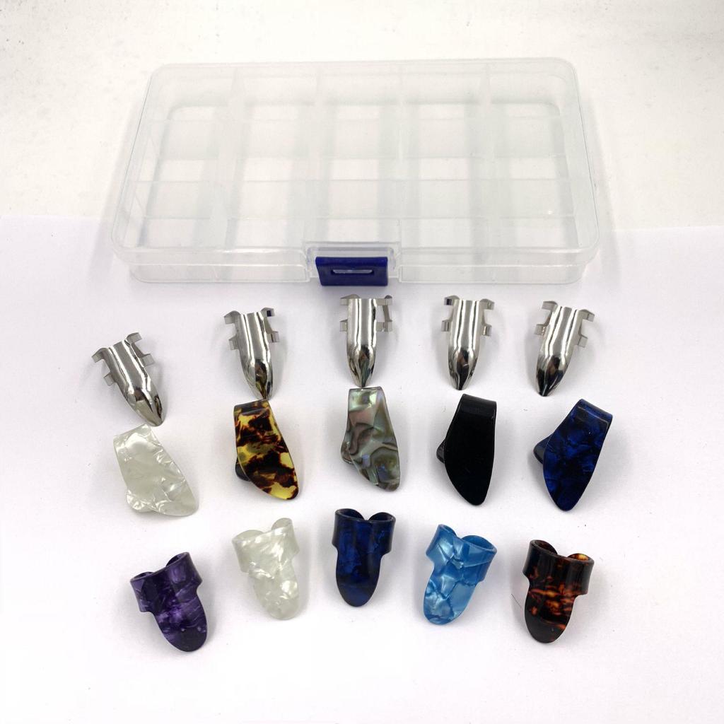 Celluloid Thumb and Finger Guitar Picks for Fingerstyle Playing
