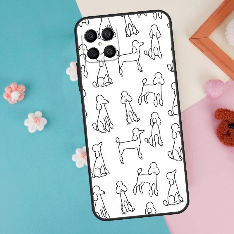 Cartoon Poodle Dog Case For Honor Magic 7 Lite 5 6 Pro Honor X9a X8a X8 X9 X8b X9c X9b 50 70 90 200 Lite Cover