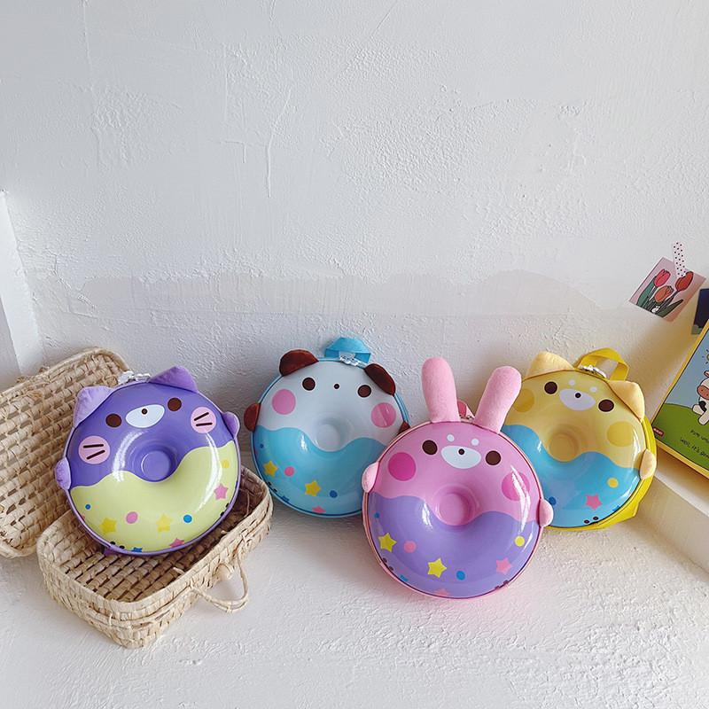 New Ins Sweet Donut Kindergarten Backpack Eggshell Personality Casual Children's Bag Girls