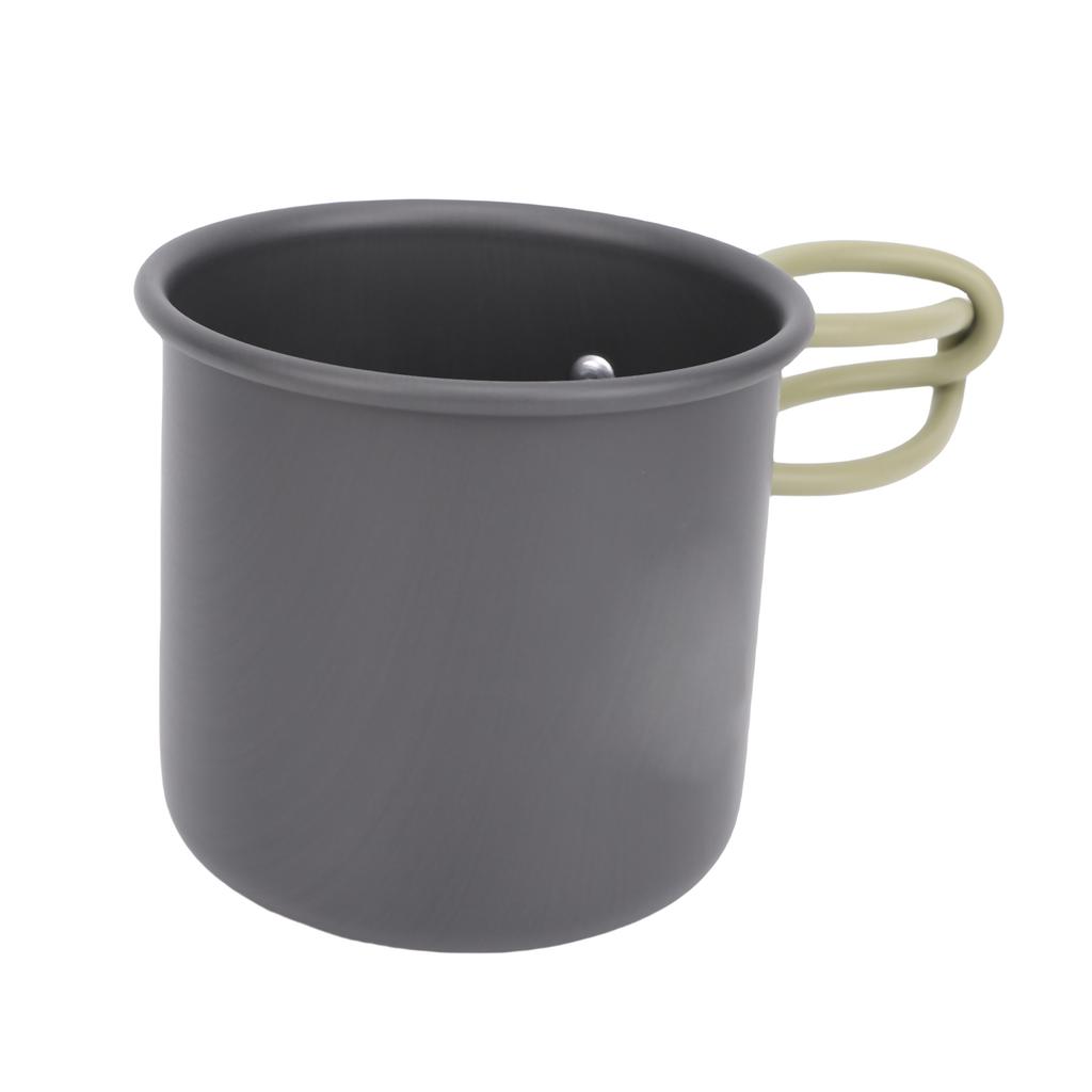Outdoor Hiking Travel Water Cup Camping Mug Aluminum Portable Cup with Folding Handle TW 503