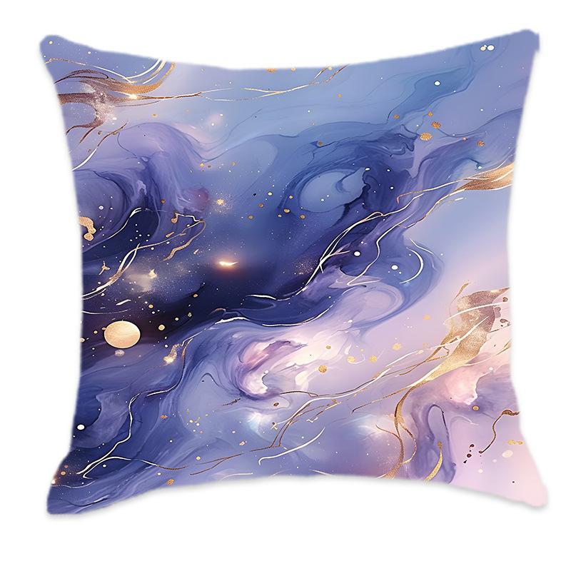New Dreamy Gold, Pink, Blue and Purple Gradient Color Pillow Back Home Bedroom Bedside Sofa Cushion