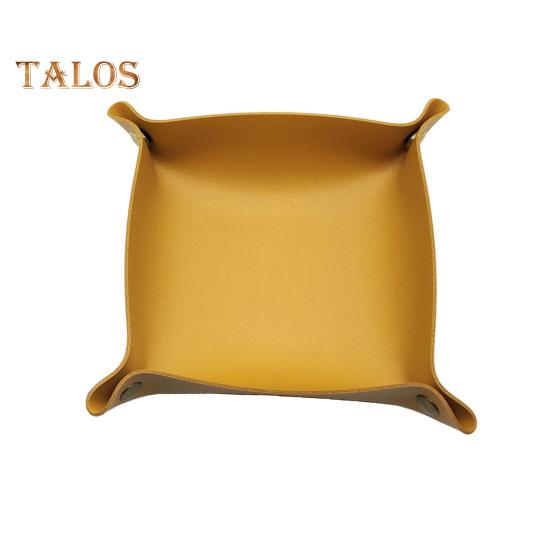 Multifunctional Storage Tray Foldable Design Solid Color Coaster Coffee Cups Mat Decorative Jewelry Storage Organizer