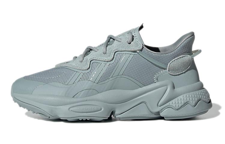 

Adidas Originals Ozweego J Comfortable Abrasion Resistant Breathable Low top Kids Lifestyle Shoes Gray Blue Teenagers H04129 36