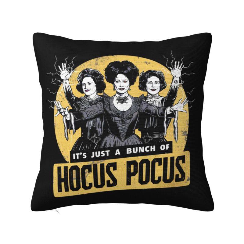 Custom Hocus Pocus Halloween Sanderson Sisters Throw Pillow Case Modern Cushion Cover Square Pillowcase