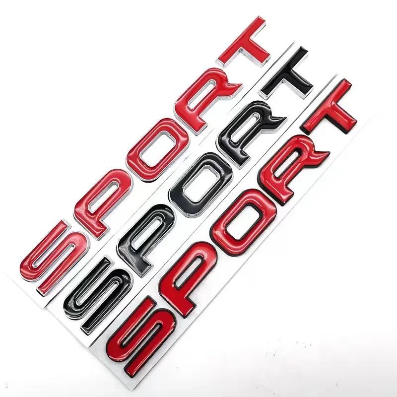 SPORT English badg Car stickers for Land Rover Discovery Range Rover refit rear trunk original accessories decorative sport logo YU3