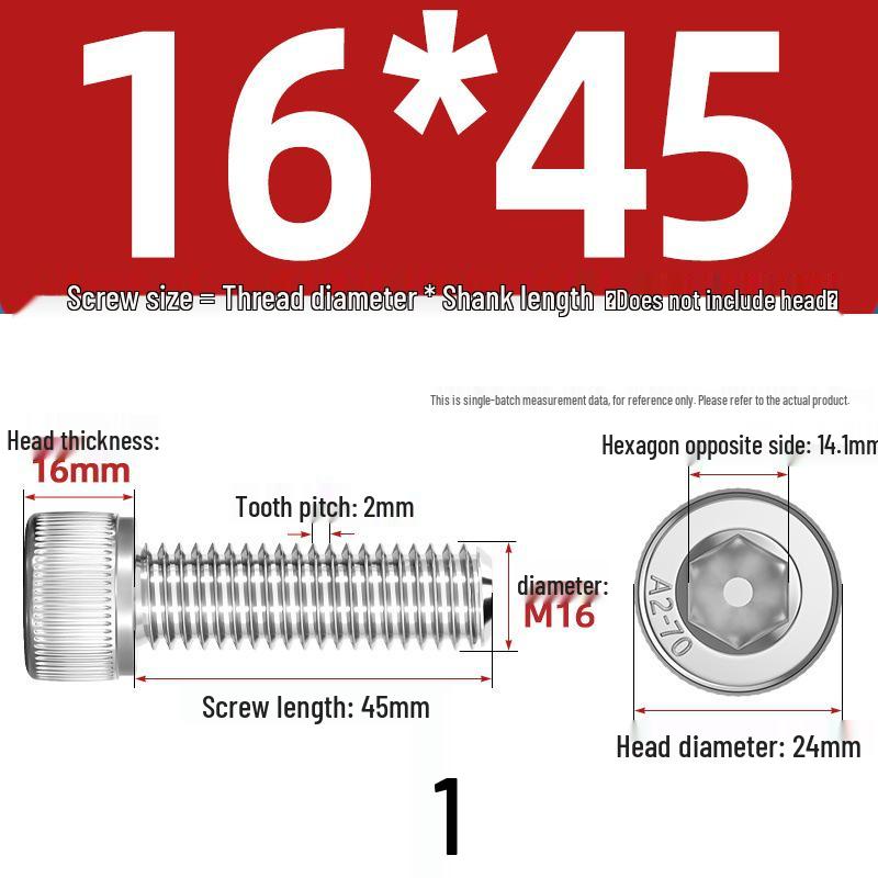 304 Stainless Steel Hex Socket Cap Screw with Extended Thread