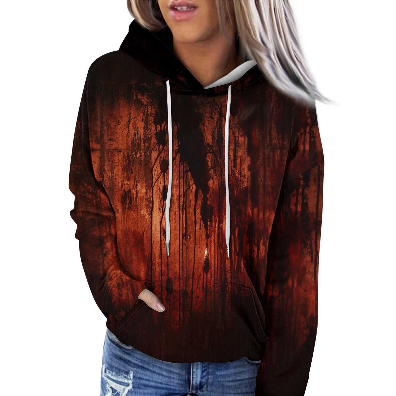 Женская модная повседневная блузка с круглым вырезом и коротким рукавом с принтом M — фото 3