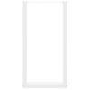 Coffee Table Legs, 2 Pcs, White, 40X(90-91) Cm, Steel