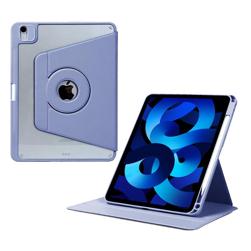 

Для iPad Эйр 13 (2025)/(2024) Чехол Кожаный Магнитный Съемный Умный Чехол для Планшета Вращающийся Складной Стенд Lavender Grey