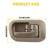 For 98-03 Sienna Toyota Front ide Interior Right Door Handle & bezel Beige