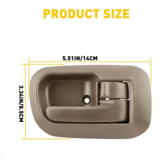 For 98-03 Sienna Toyota Front ide Interior Right Door Handle & bezel Beige