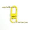 Colorful Zinc Alloy Door Buckle 3-Point Snap Hook for DIY Keychain and Jewelry Accessories