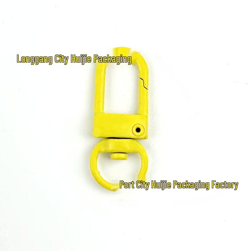Colorful Zinc Alloy Door Buckle 3-Point Snap Hook for DIY Keychain and Jewelry Accessories