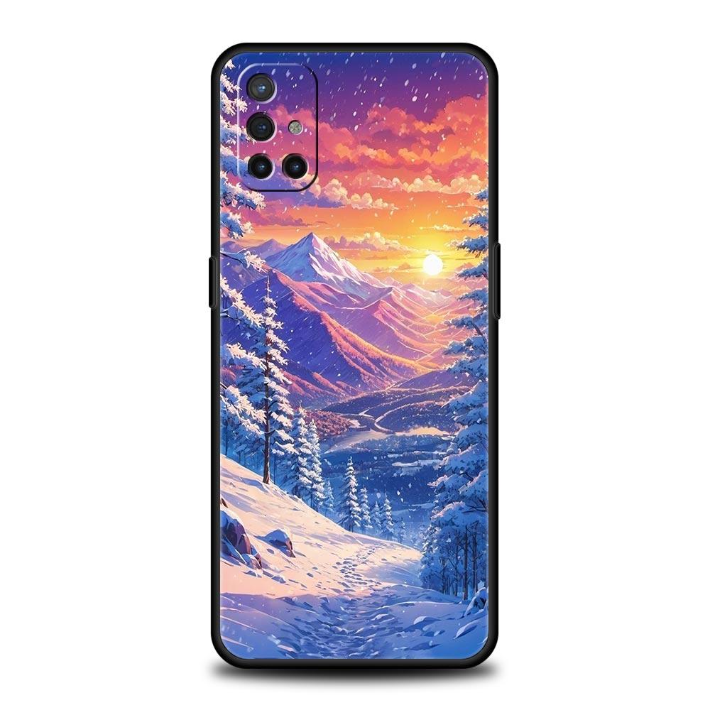Landscape Winter Light Snow Case For OnePlus 13 12 11 10 9 8 7T Pro 13R 12R 10R 9RT 8T Nord N200 N30 2T CE 2 3 5G Lite Cover