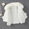 Children's Girls Autumn Winter Woolen Sweater Children's Collar Fur Ball Thick Jacket
