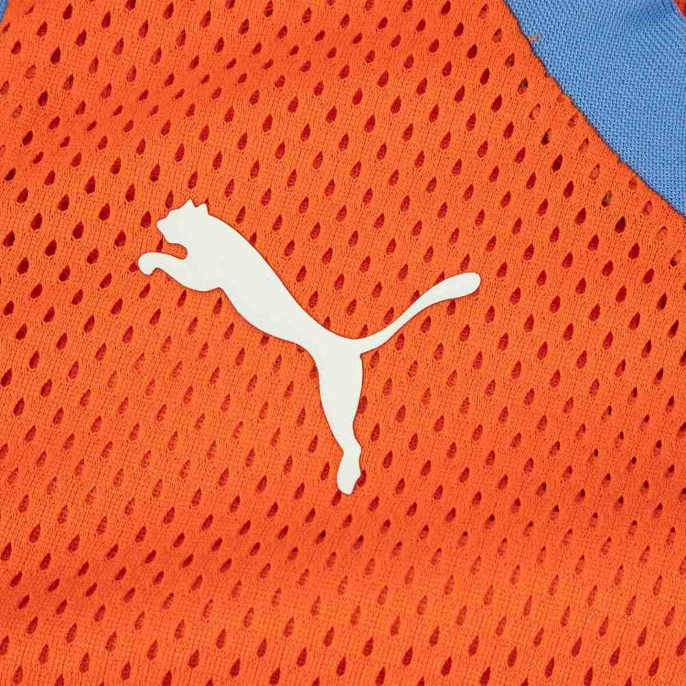 Puma Neymar Series Color Block Casual Sports Mesh Crew Neck Pullover Basketball Jersey Men jersey Orange 621792-01