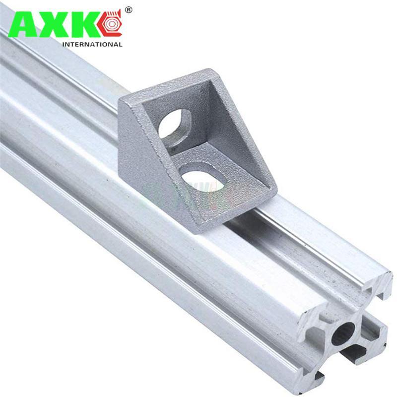 Aluminum  Corner Bracket Fittings 20x20x17mm Corner Angle Bracket for Connector Aluminium Profile CNC Router