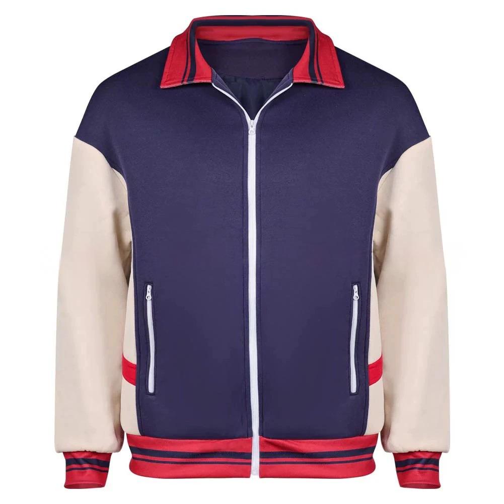Lucas Sinclair Red & White Jacket Cosplay Outfit - Stranger Things 2025 M