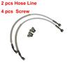 Universal Motorcycle Engine Oil Pipe Oil Cooler Hose Lines Screw Gasket For 50 70 90 110 125 140cc Motocross Dirt Pit Bike ATV