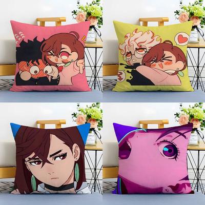 D-Dandadanes Comics Pillow Case Anti-dustmite Pillowcase Invisible Zipper Silky Short Plush Sofa Cushion Cover