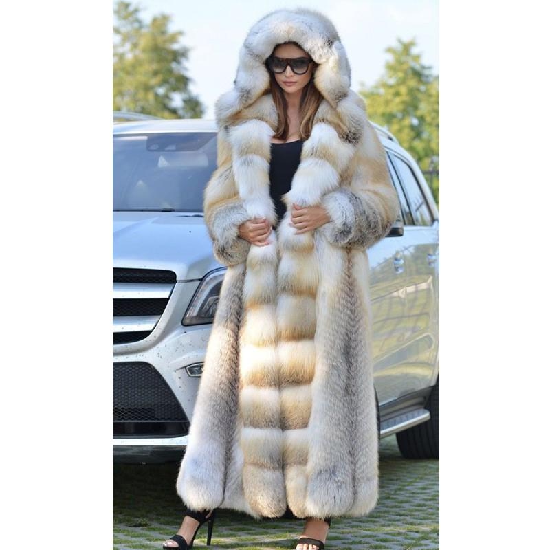 Womens Faux Fur Coat Long Hooded Winter Warm Outerwear Plus Size Casual Chic