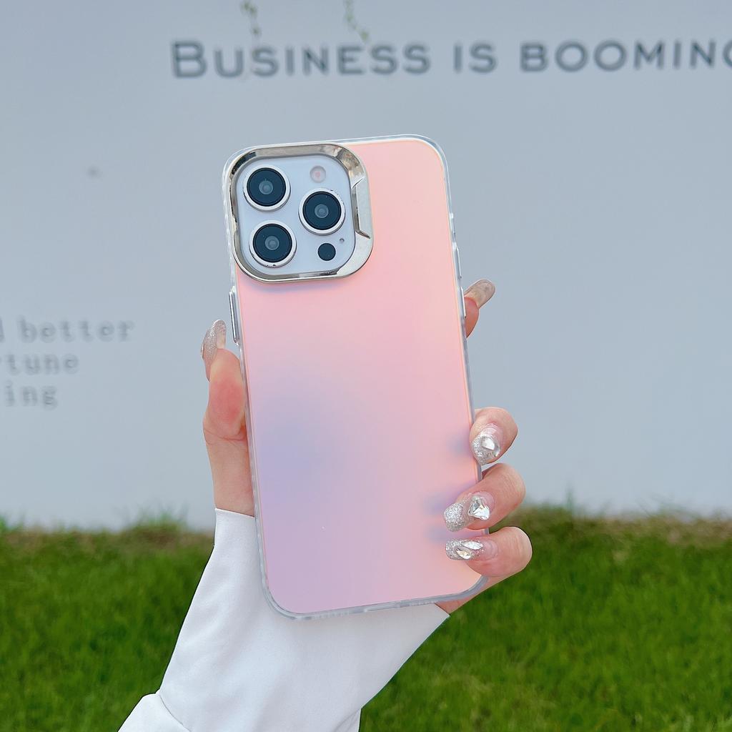 Applicable To Apple 16 Mobile Phone Case Chameleon Anti-fall IPhone 15 Promax Protective Case Laser 14 Simple