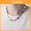 Geometrische Kette aus Titanstahl für Unisex, Mode und Sommer