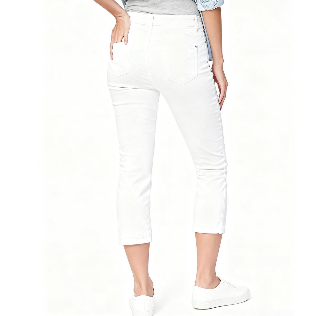 Women's High Waist Washed Women's Jeans Fashionable Versatile Straight Leg Pants
