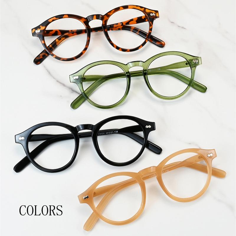 Brand Round Rice Studs Small Frame Myopia Glasses Presbyopia Anti Blue Light Men Women Near Sight Eyewear