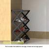 4-layer Stackable Shoe Rack, Expandable and Adjustable Fabric Shoe Rack Storage Rack