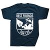 Funny Schnauzer Best Friends for Life T Shirts Graphic Cotton Streetwear Short Sleeve Harajuku Dog Dad Tshirt Unisexs Clothing